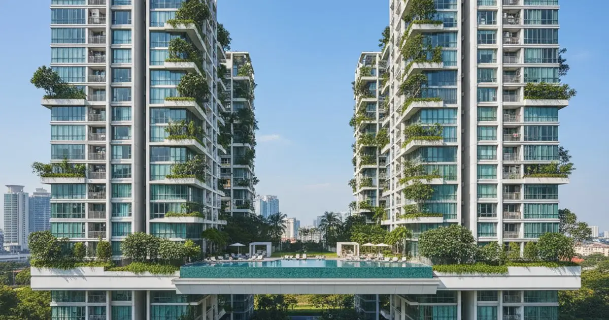 Luxury apartment building in Kuala Lumpur, a key benefit of the MM2H Programme for property ownership.