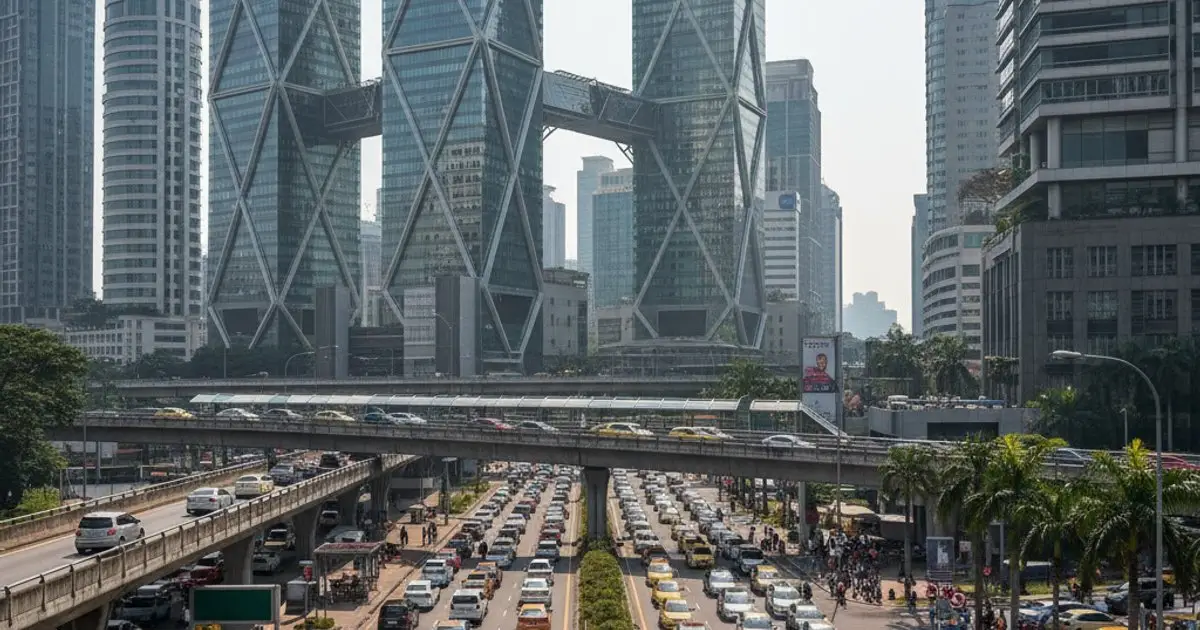 Kuala Lumpur traffic congestion, illustrating MM2H infrastructure strain