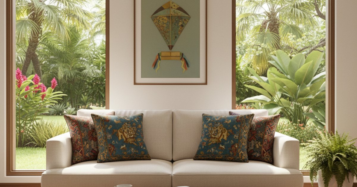 MM2H Malaysia living room with tropical garden view