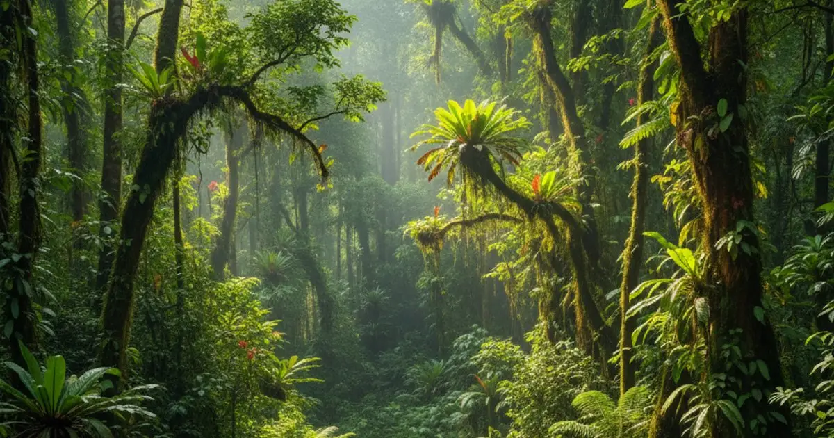 Lush Malaysian rainforest canopy symbolizing sustainable tourism and MM2H's green future