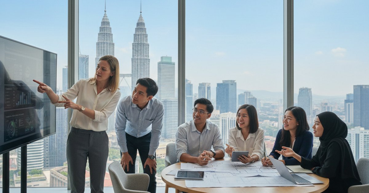 MM2H participants collaborating with Malaysian locals on skill development projects