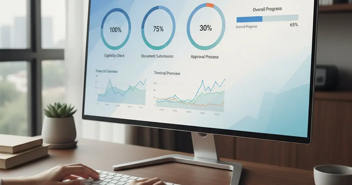 Digital dashboard showing MM2H application status and transparency