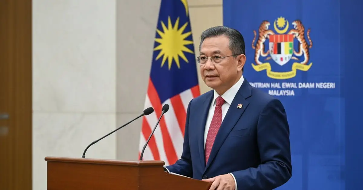 Malaysian government official announcing new tiered residency programs beyond MM2H