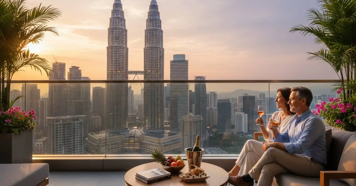 Luxury condominium view in Kuala Lumpur, showcasing the high-quality lifestyle available to MM2H residents