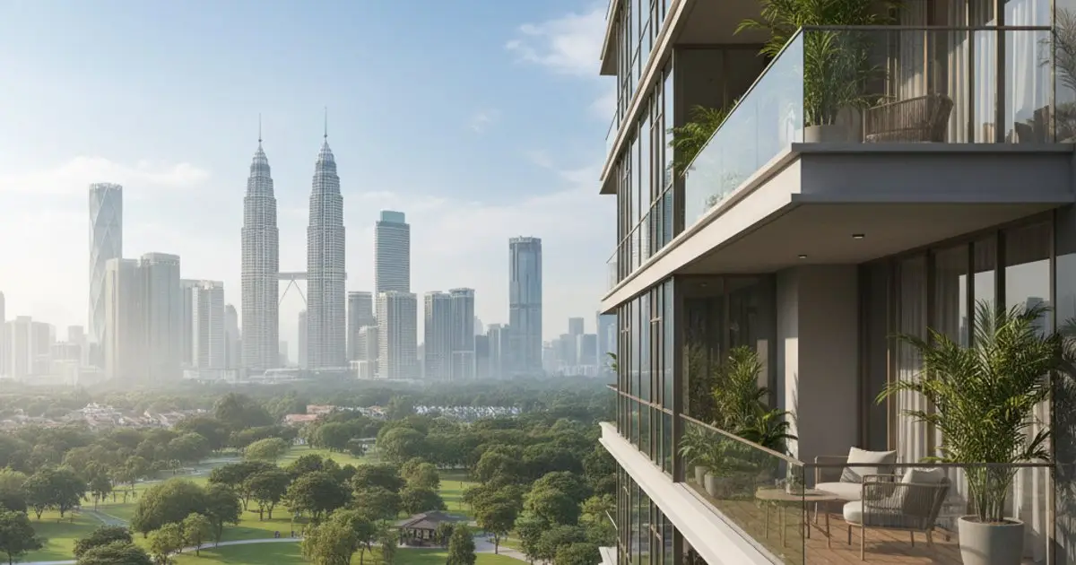 Modern condominium in Kuala Lumpur, symbolizing MM2H lifestyle