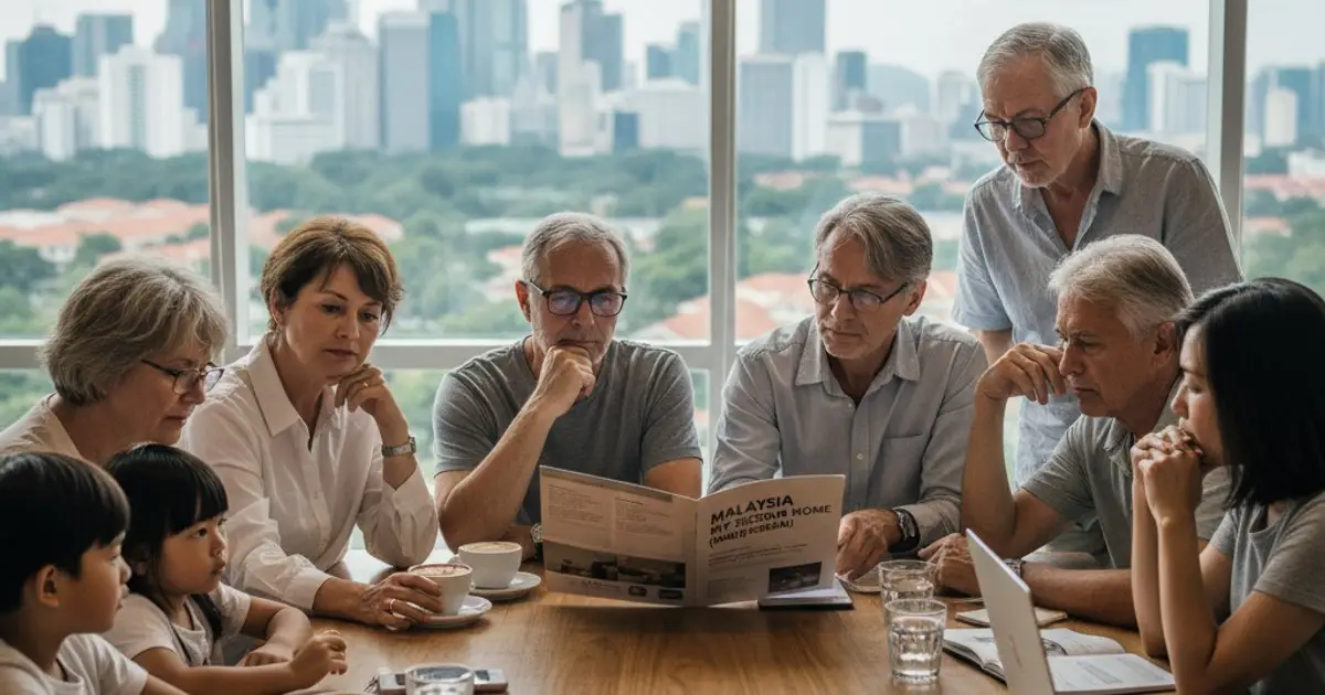 Expats discussing the new MM2H program requirements with concern