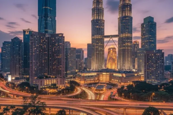 Kuala Lumpur cityscape representing a thriving MM2H Programme 'Plan B home' in Malaysia