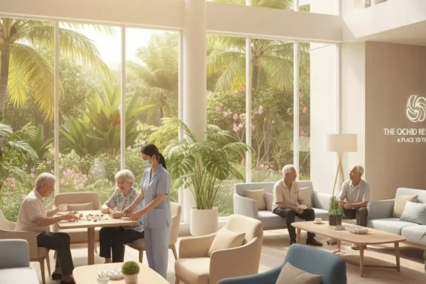Modern assisted living facility in Malaysia, showcasing high-quality senior care for MM2H participants